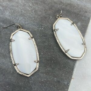 White Danielle Kendra Scott earrings